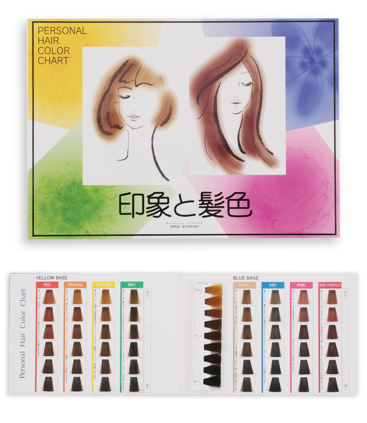 ヘアカラーチャート パーソナル ヘアカラー チャート 印象と髪色 Npo法人日本パーソナルカラー協会